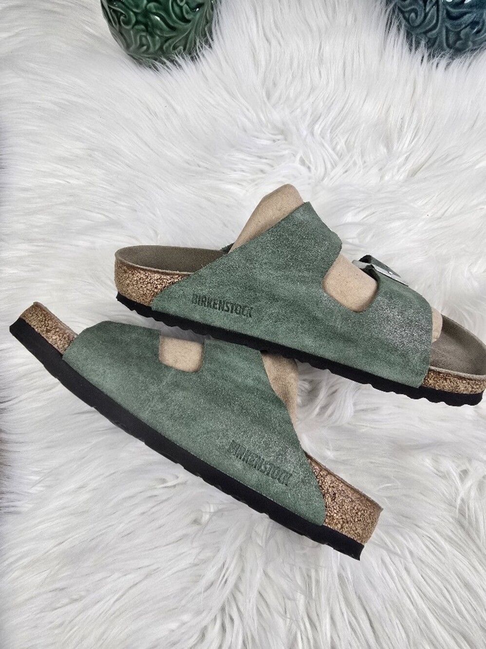 Birkenstock Arizona Shimmering Thyme Sandal Size 38 - Picture 5 of 14